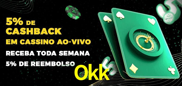 Promoções do cassino ao Vivo Okk